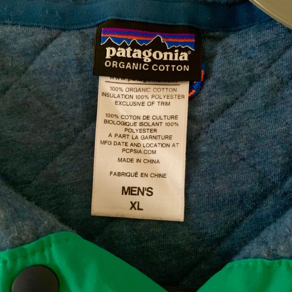RARE Men’s Patagonia Diamond Quilt Pullover XL - Picture 5 of 5